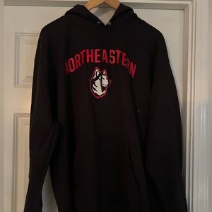 Northeastern university Champion brand New black/red sweatshirt